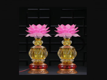 Đèn Thờ Gia Tiên Bông Lưu Ly